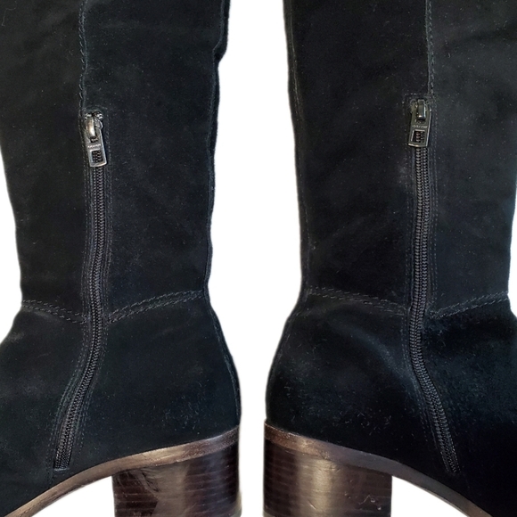 COACH Lucia Split Black Suede Over the Knee Boot Size 7.5 - Picture 2 of 10